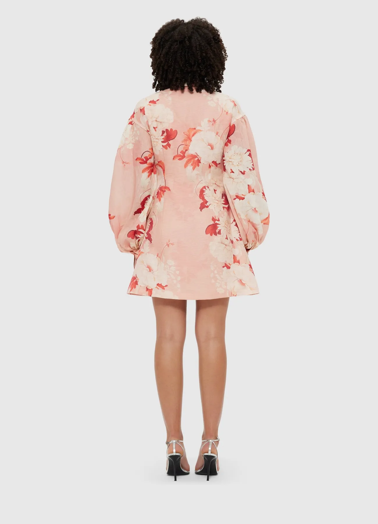 Juliana Shirt Mini Dress - Peony Print sold by LEO LIN product image thumbnail 4