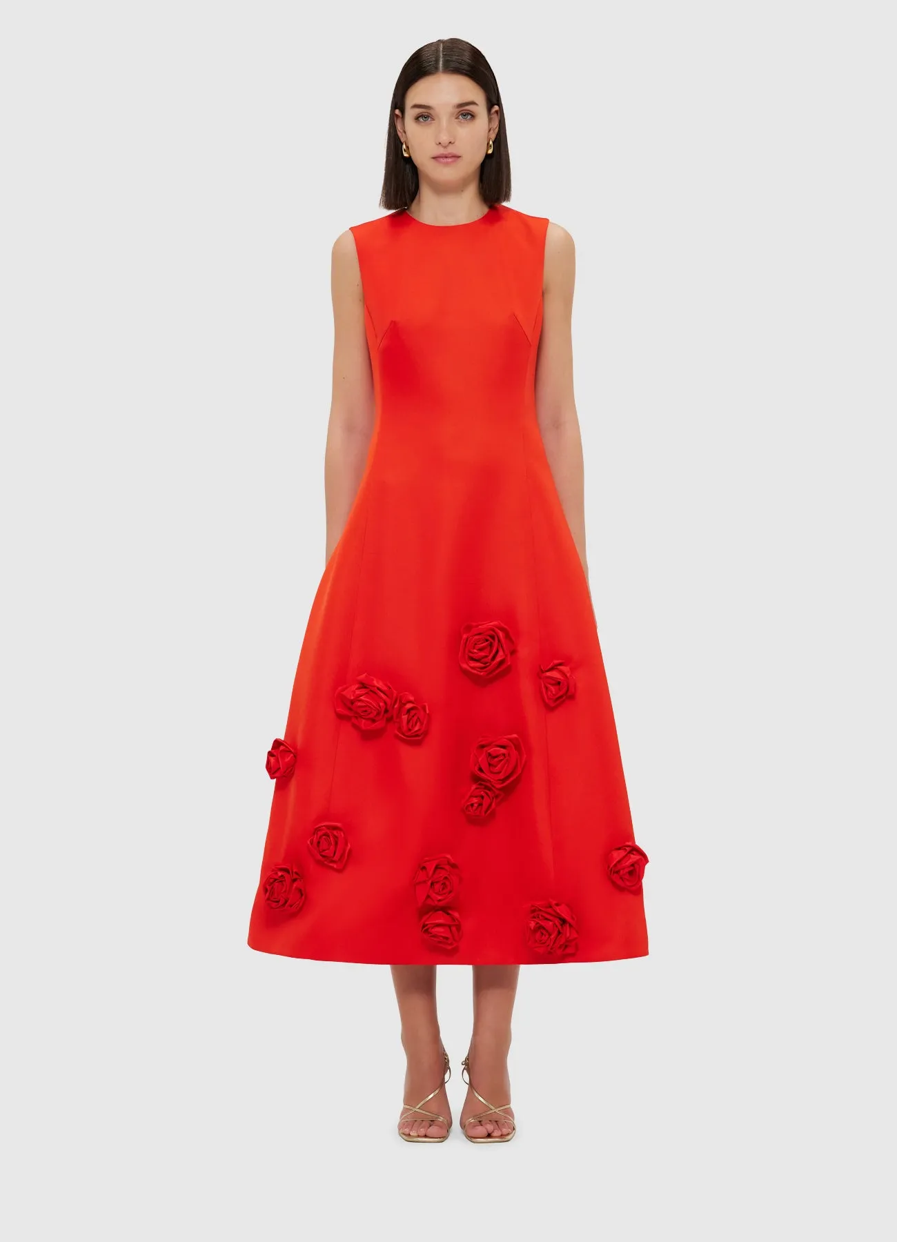 Cleo Sleeveless Midi Dress - Scarlet sold by LEO LIN product image thumbnail 2