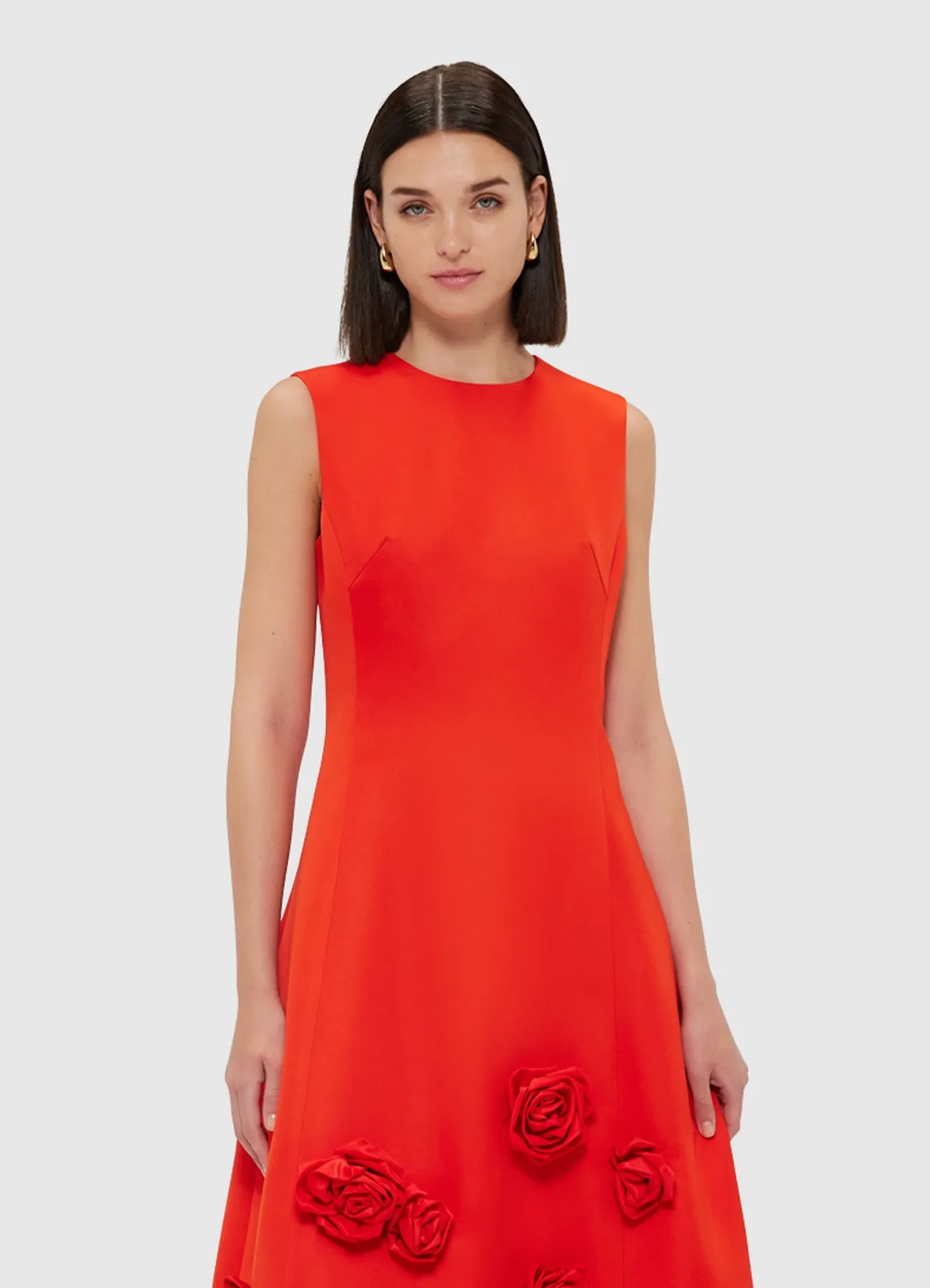 Cleo Sleeveless Midi Dress - Scarlet sold by LEO LIN product image thumbnail 5