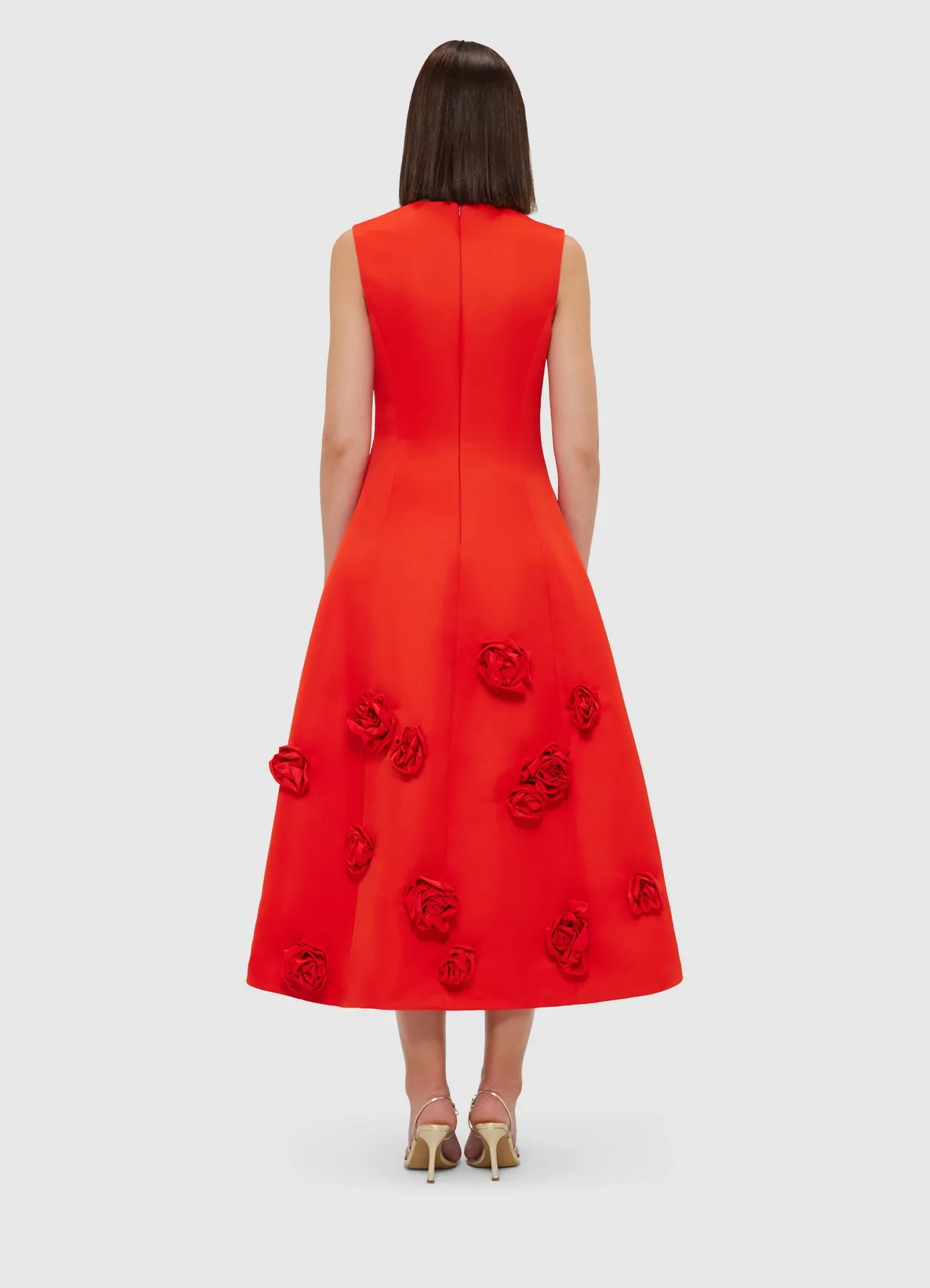 Cleo Sleeveless Midi Dress - Scarlet sold by LEO LIN product image thumbnail 4