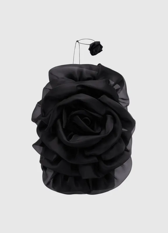 Bloom Rose Mini Dress - Ebony sold by LEO LIN