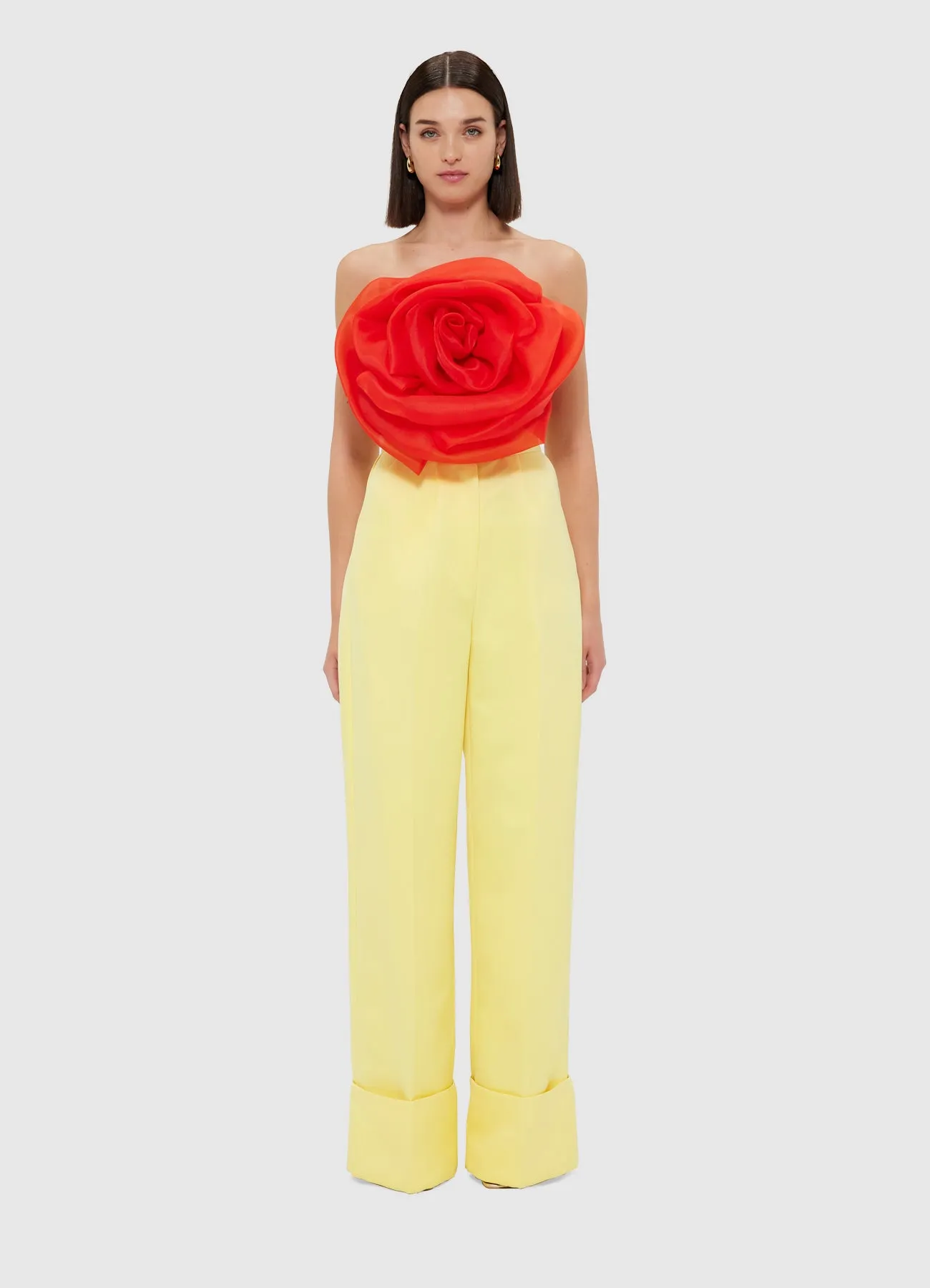 Bloom Rose Bustier Top - Scarlet sold by LEO LIN product image thumbnail 2