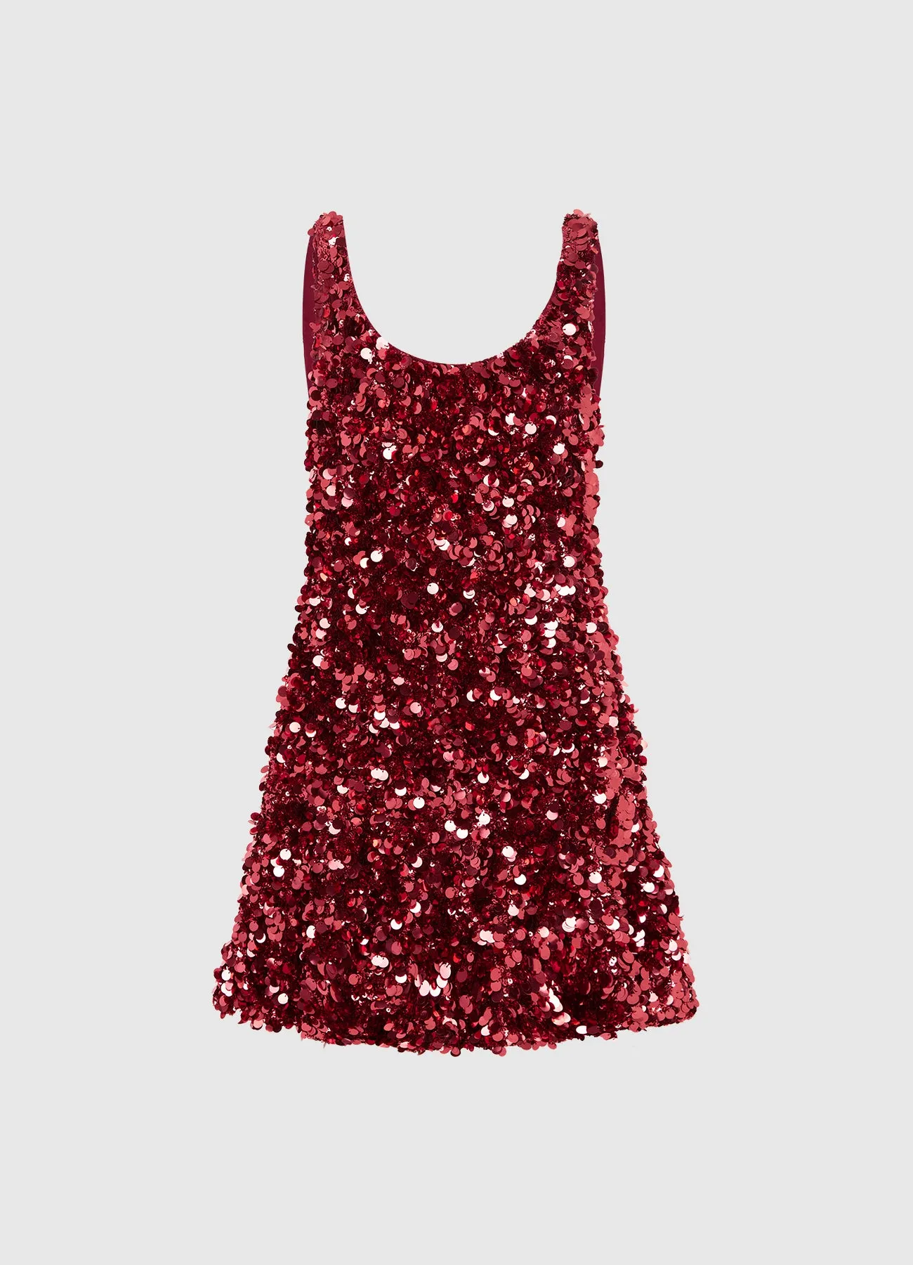 Elaine Sequin Mini Dress - Mulberry sold by LEO LIN