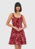 Elaine Sequin Mini Dress - Mulberry sold by LEO LIN