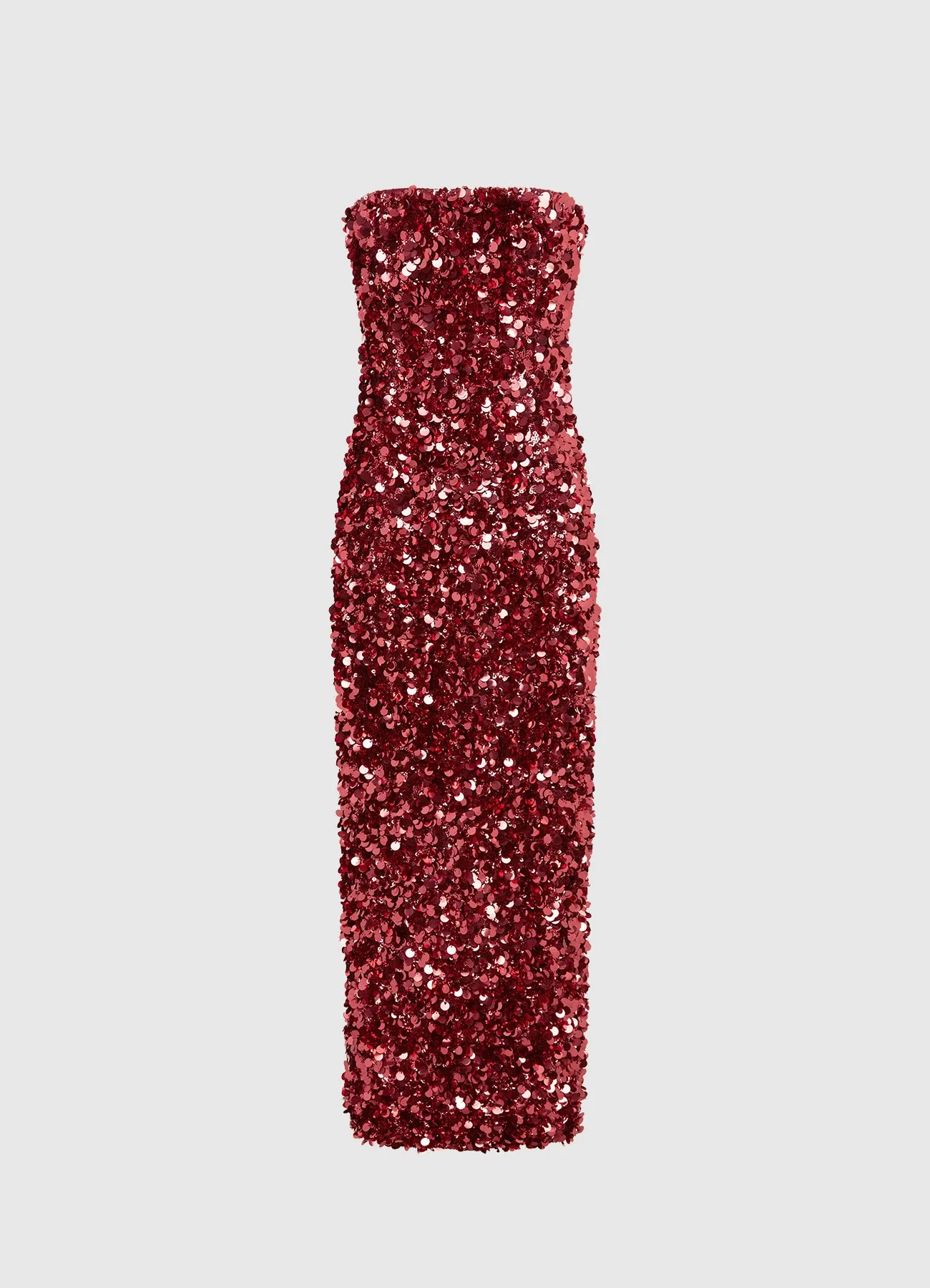 Rayna Sequin Bustier Maxi Dress - Mulberry sold by LEO LIN