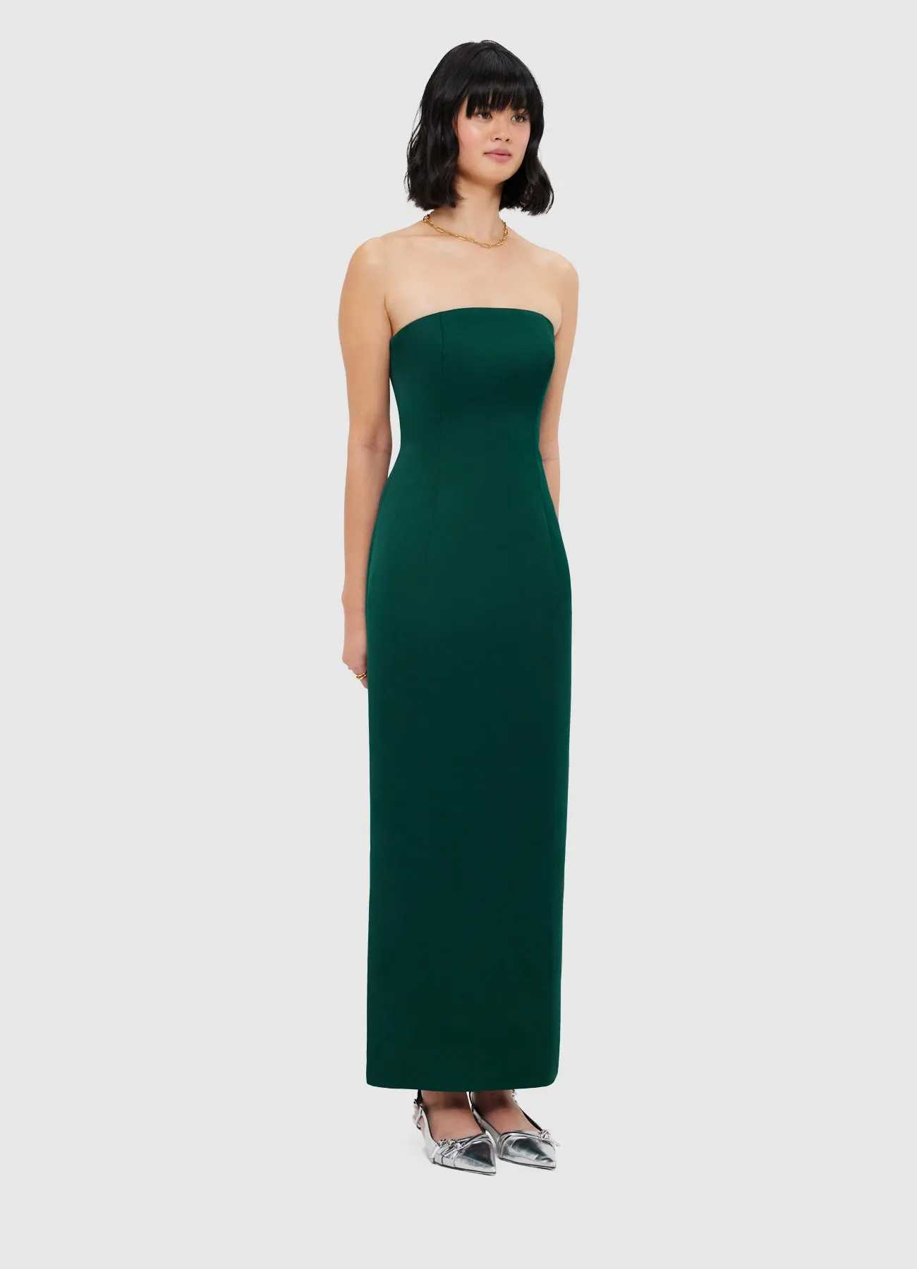 Rayna Bustier Maxi Dress - Emerald sold by LEO LIN product image thumbnail 3