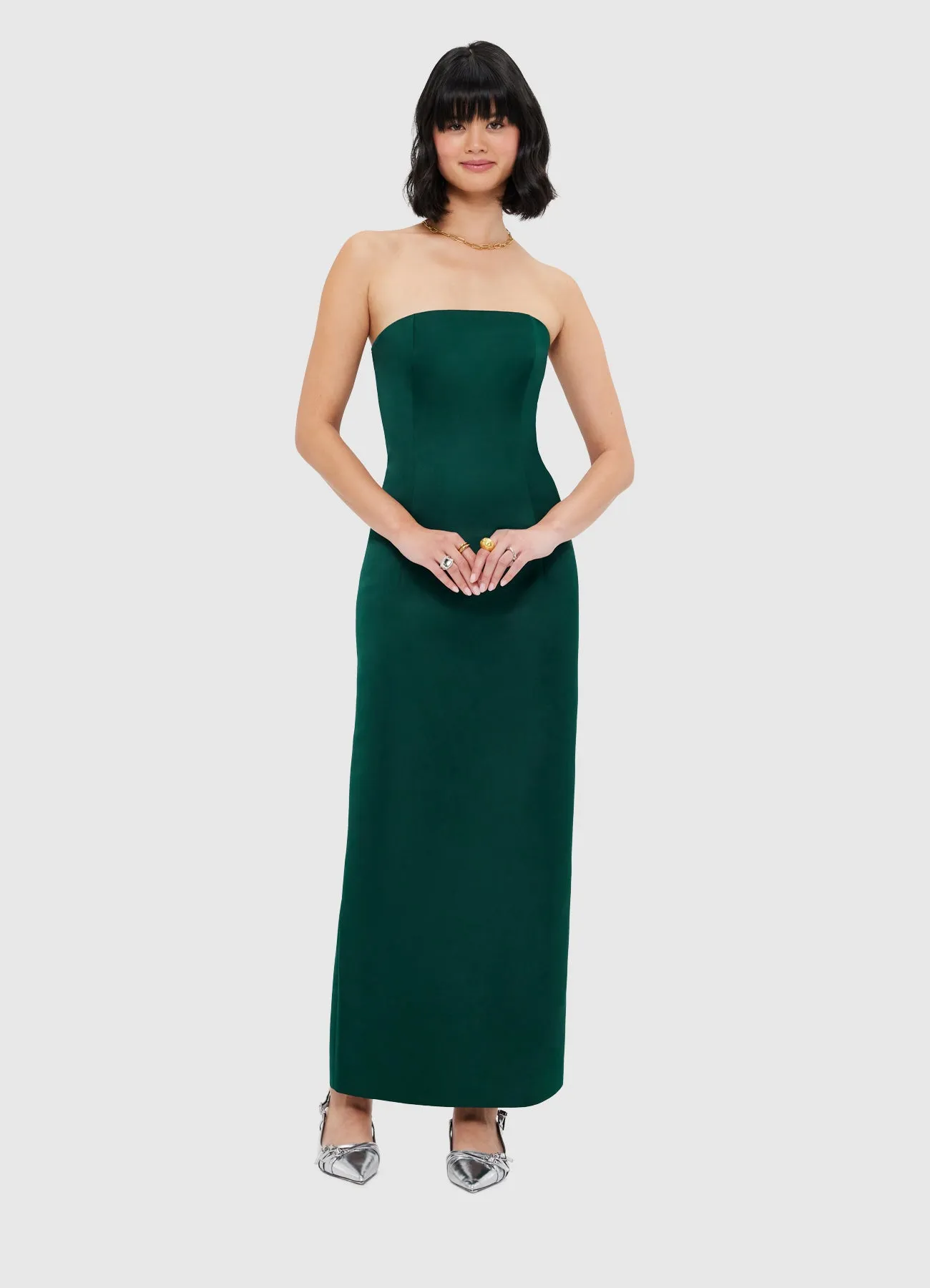 Rayna Bustier Maxi Dress - Emerald sold by LEO LIN product image thumbnail 5