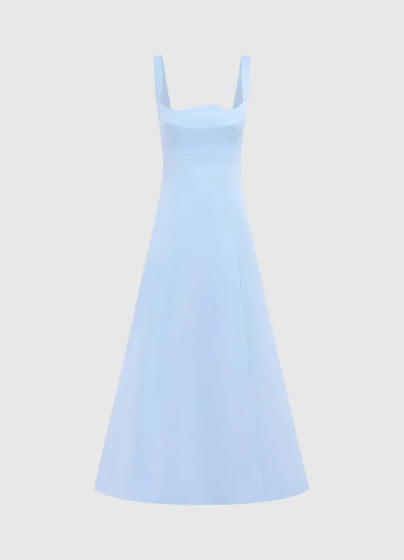 Odette Midi Dress - Sky Blue sold by LEO LIN