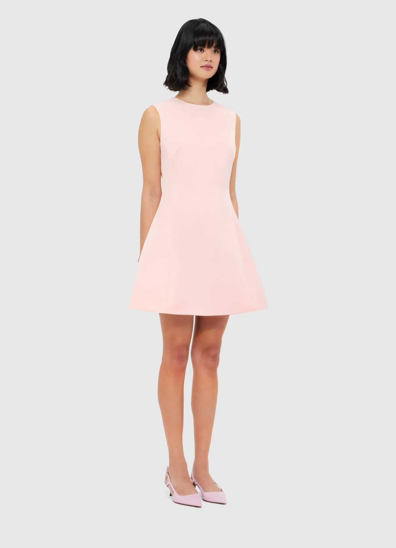Chloe Sleeveless Mini Dress - Soft Pink sold by LEO LIN product image thumbnail 3