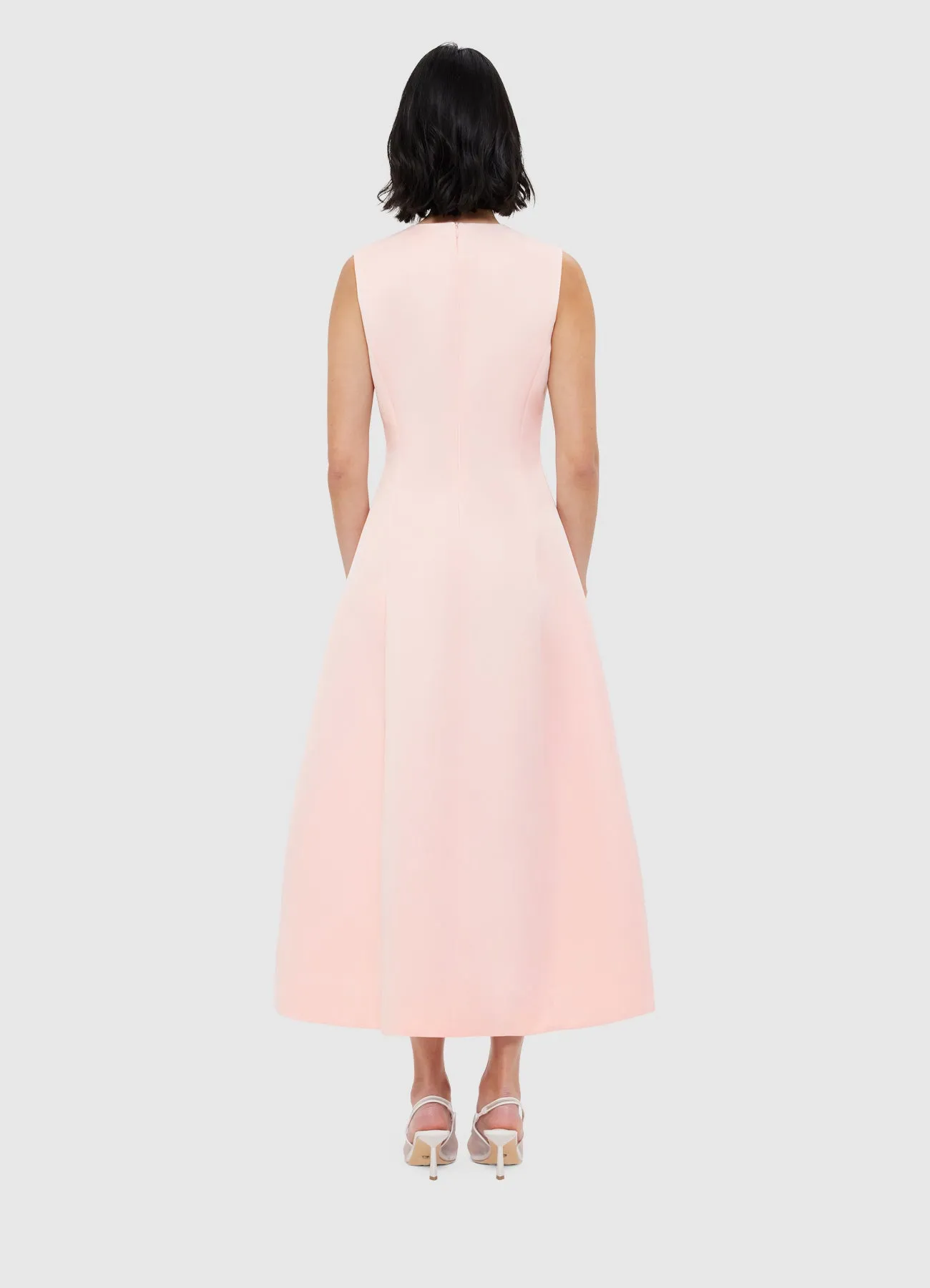 Cleo Sleeveless Midi Dress - Soft Pink sold by LEO LIN product image thumbnail 4