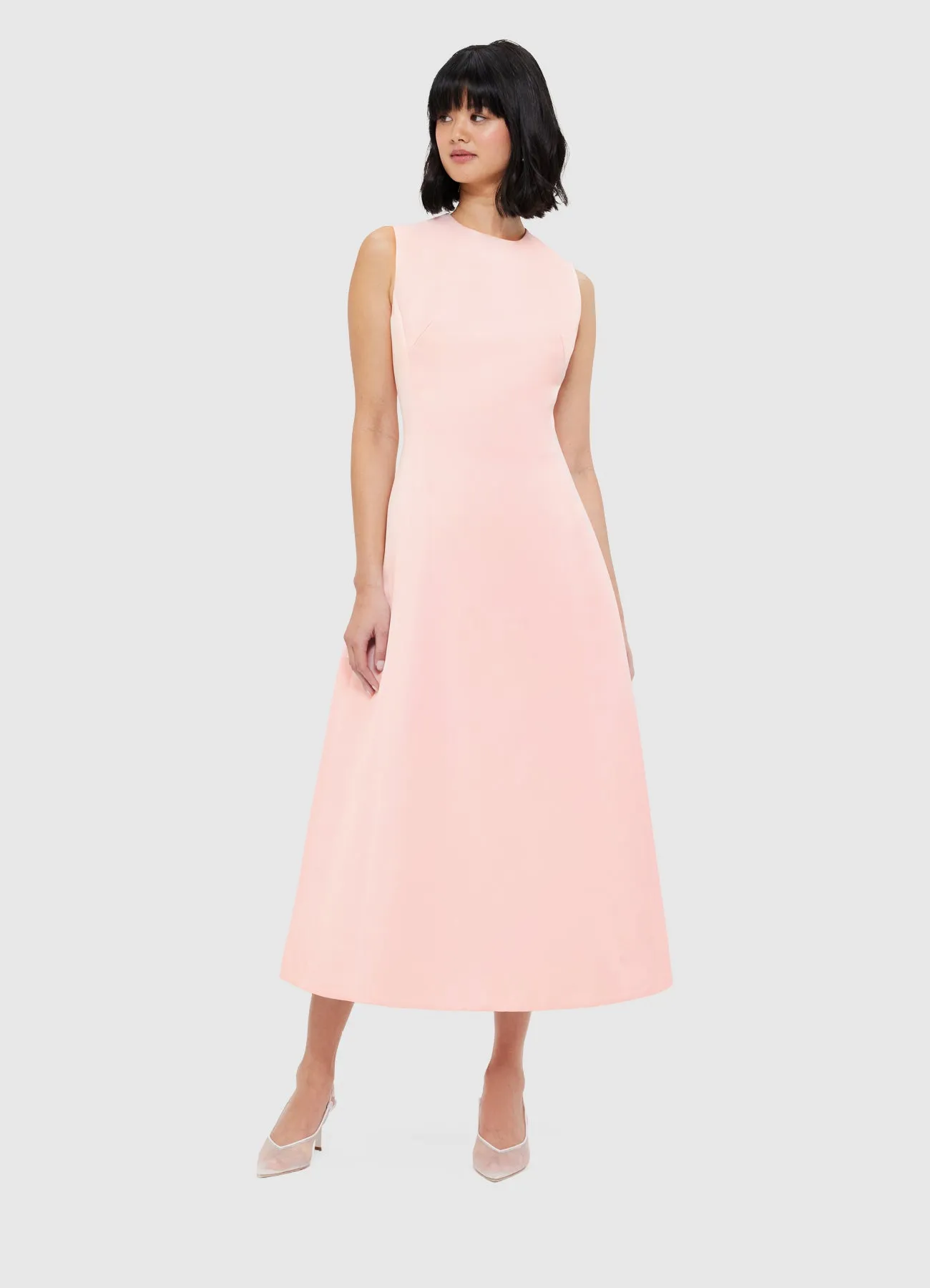 Cleo Sleeveless Midi Dress - Soft Pink sold by LEO LIN product image thumbnail 5