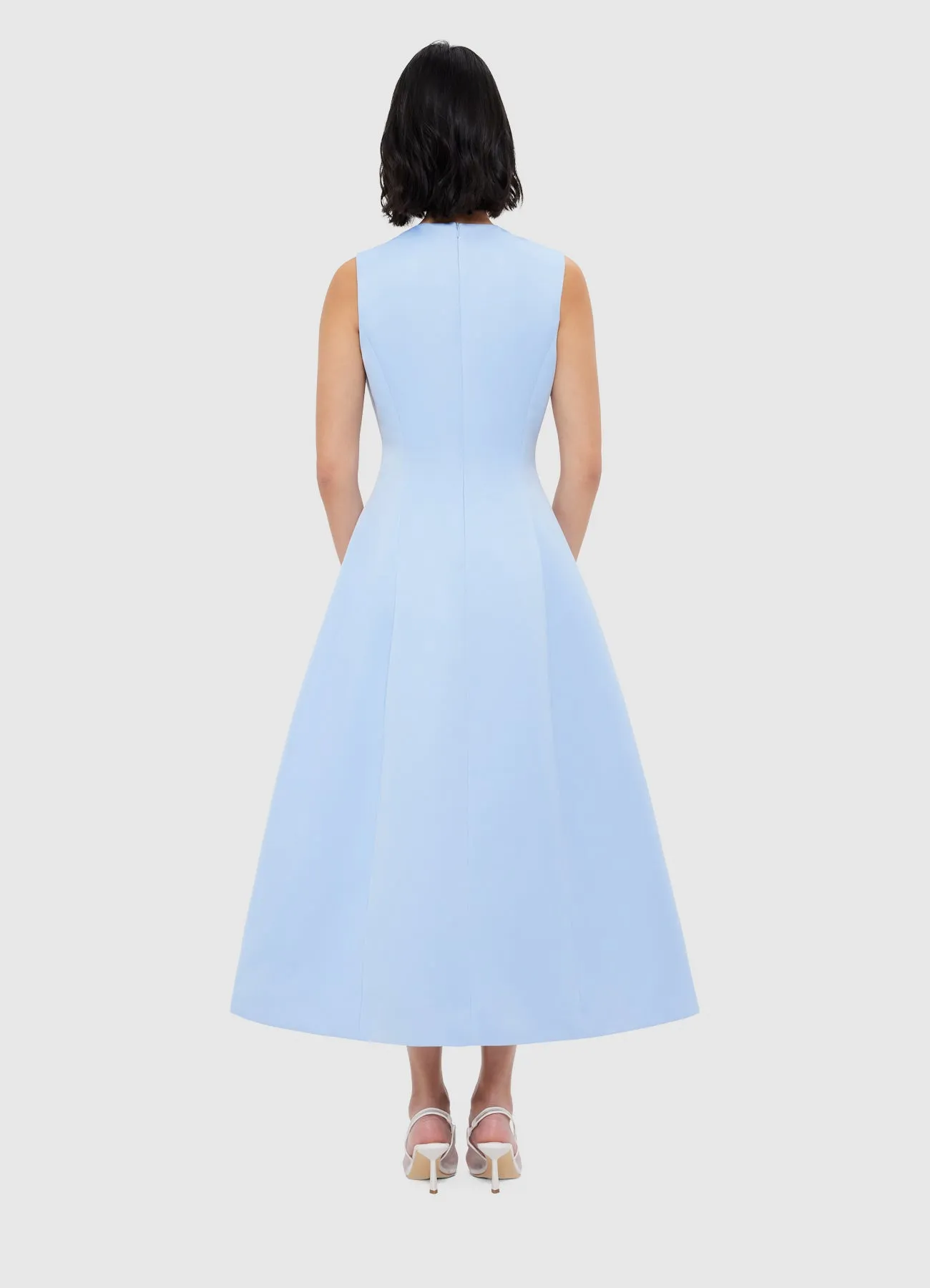 Cleo Sleeveless Midi Dress - Sky Blue sold by LEO LIN product image thumbnail 4