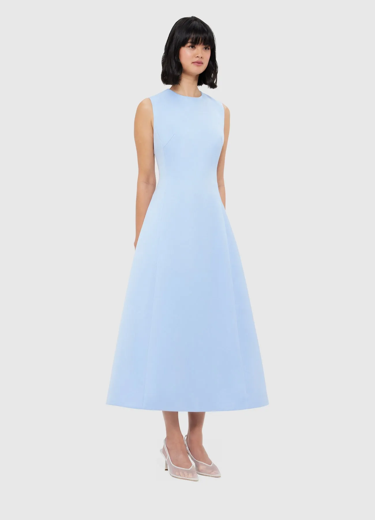 Cleo Sleeveless Midi Dress - Sky Blue sold by LEO LIN product image thumbnail 3