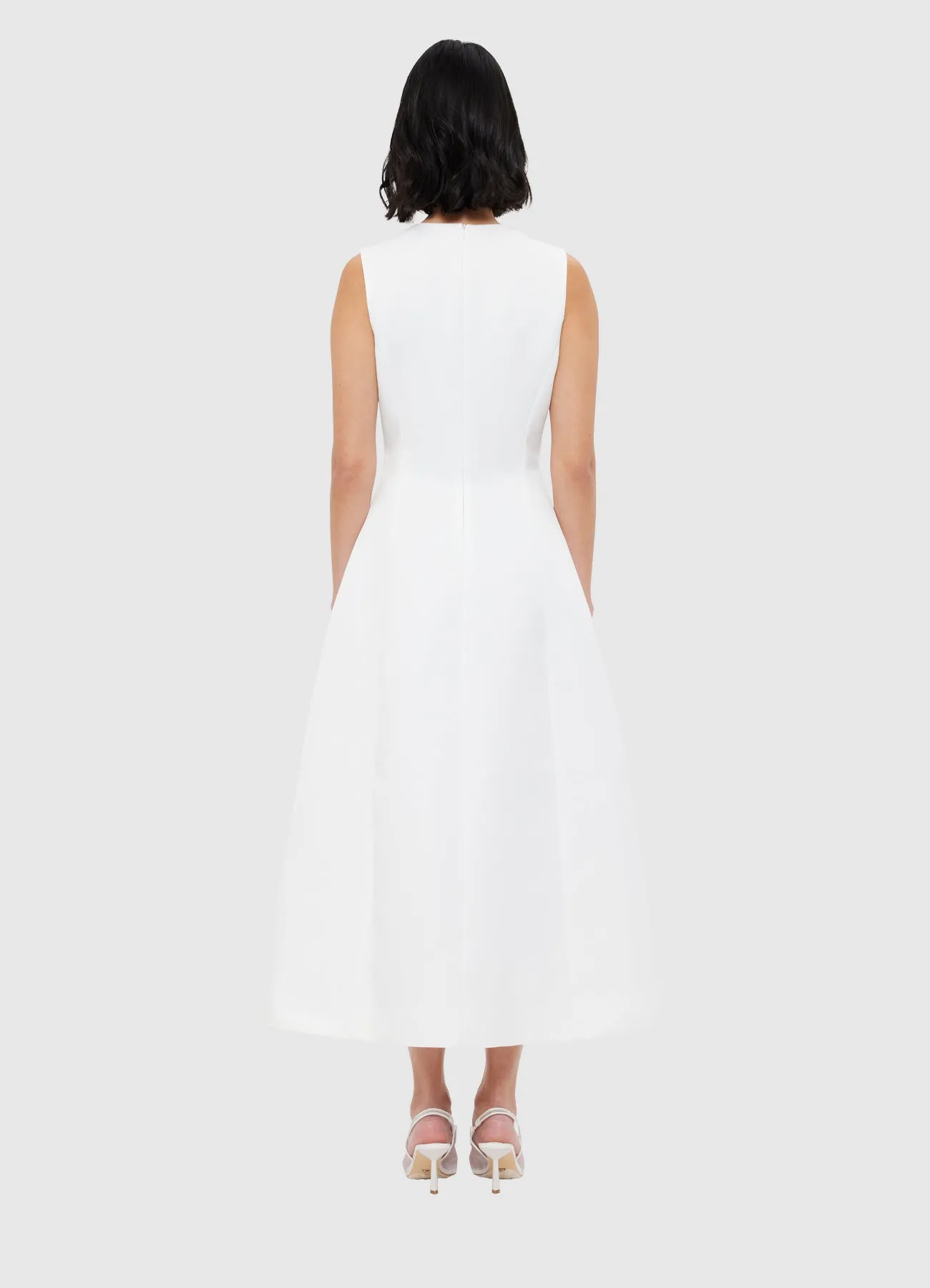 Cleo Sleeveless Midi Dress - Snow sold by LEO LIN product image thumbnail 4