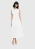Cleo Sleeveless Midi Dress - Snow sold by LEO LIN