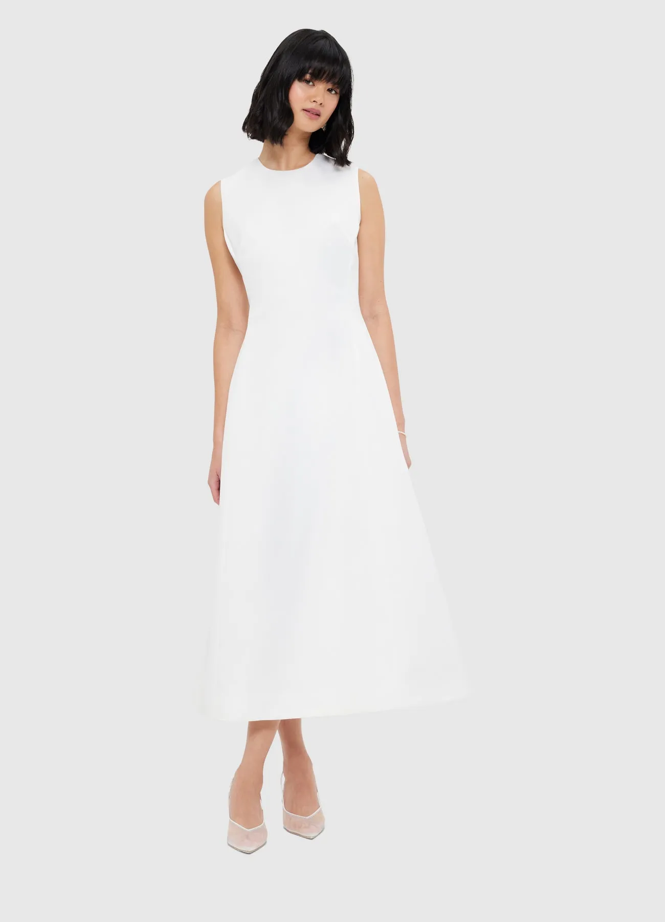 Cleo Sleeveless Midi Dress - Snow sold by LEO LIN product image thumbnail 5