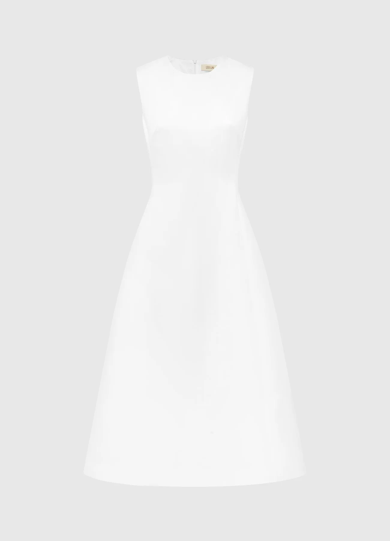 Cleo Sleeveless Midi Dress - Snow sold by LEO LIN