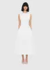 Cleo Sleeveless Midi Dress - Snow sold by LEO LIN