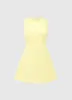 Chloe Sleeveless Mini Dress - Sorbet Yellow sold by LEO LIN