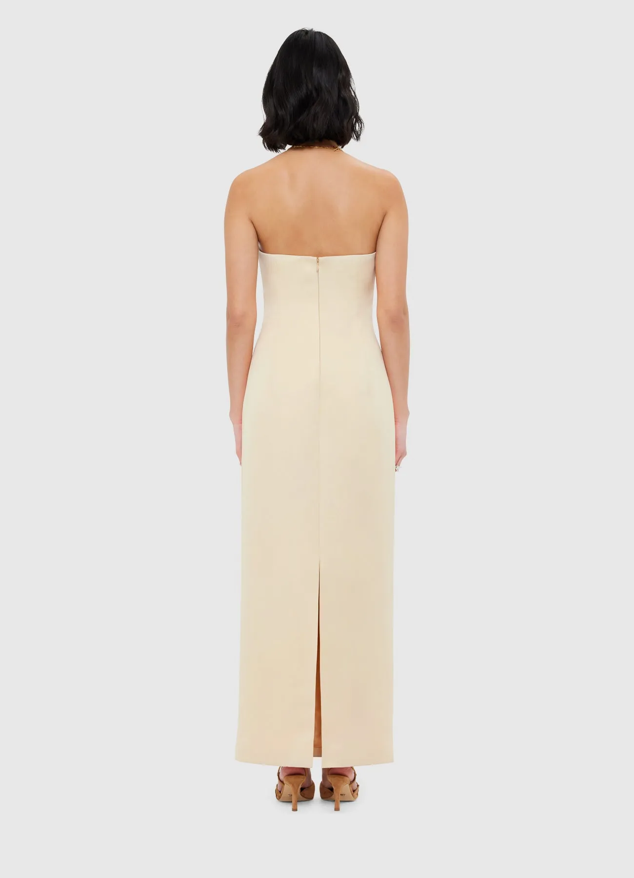 Rayna Bustier Maxi Dress - Champagne sold by LEO LIN product image thumbnail 4
