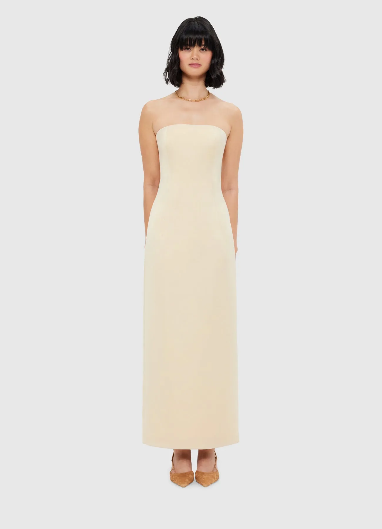 Rayna Bustier Maxi Dress - Champagne sold by LEO LIN product image thumbnail 2
