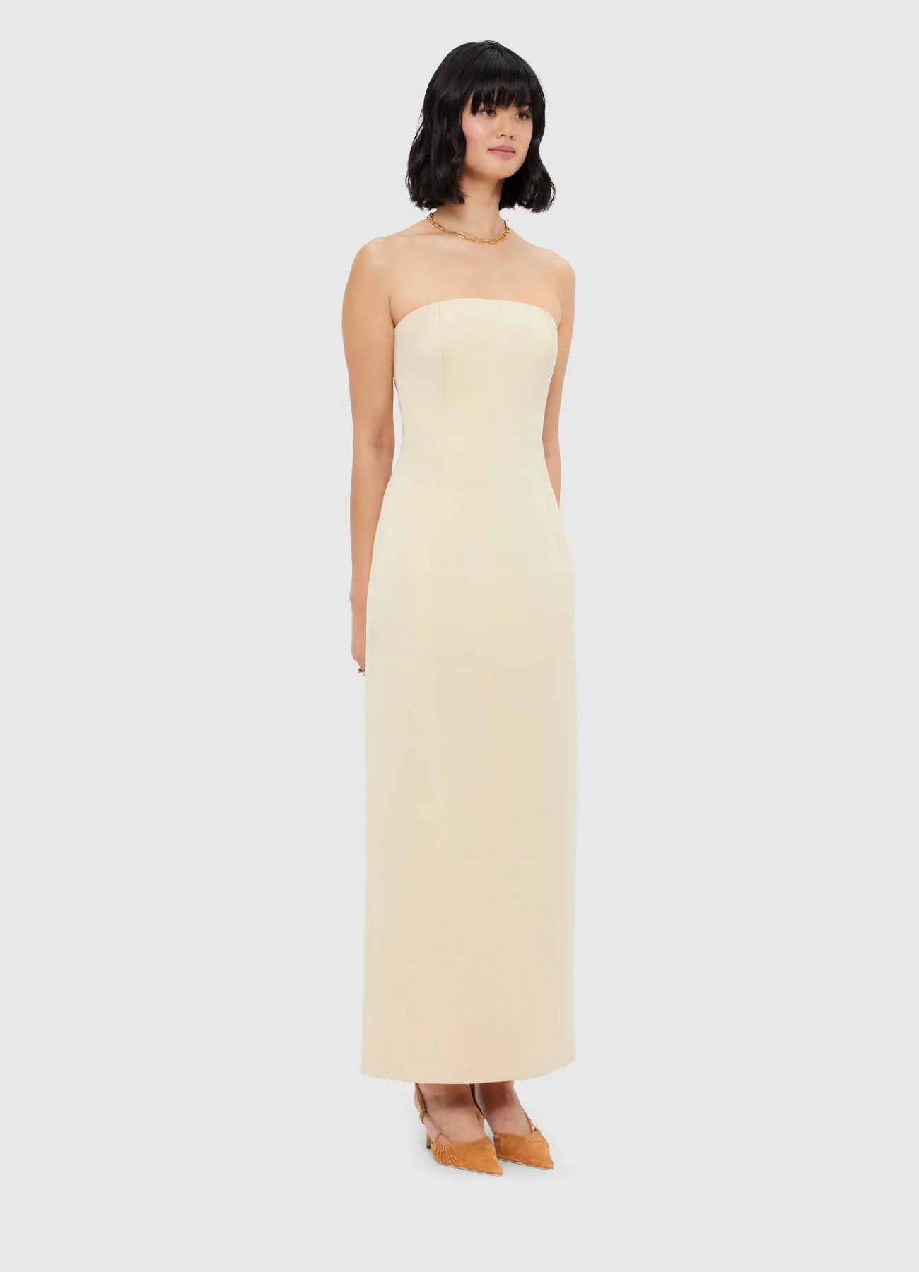 Rayna Bustier Maxi Dress - Champagne sold by LEO LIN product image thumbnail 3