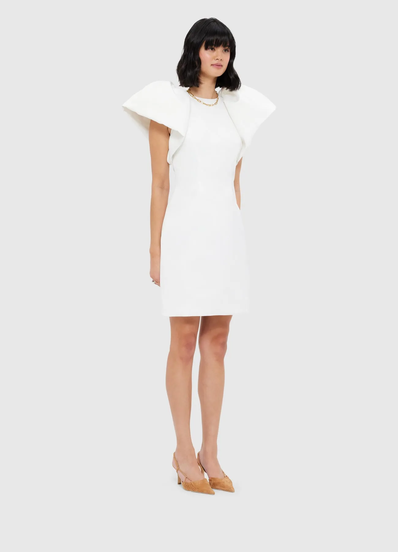 Dayna Mini Dress - Snow sold by LEO LIN product image thumbnail 3