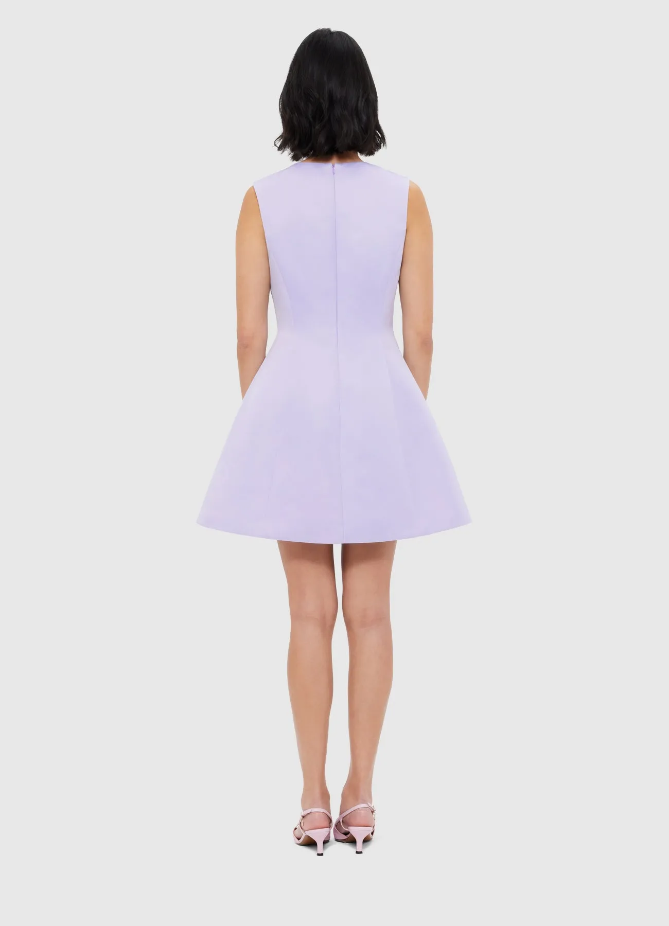 Chloe Sleeveless Mini Dress - Lilac sold by LEO LIN product image thumbnail 4