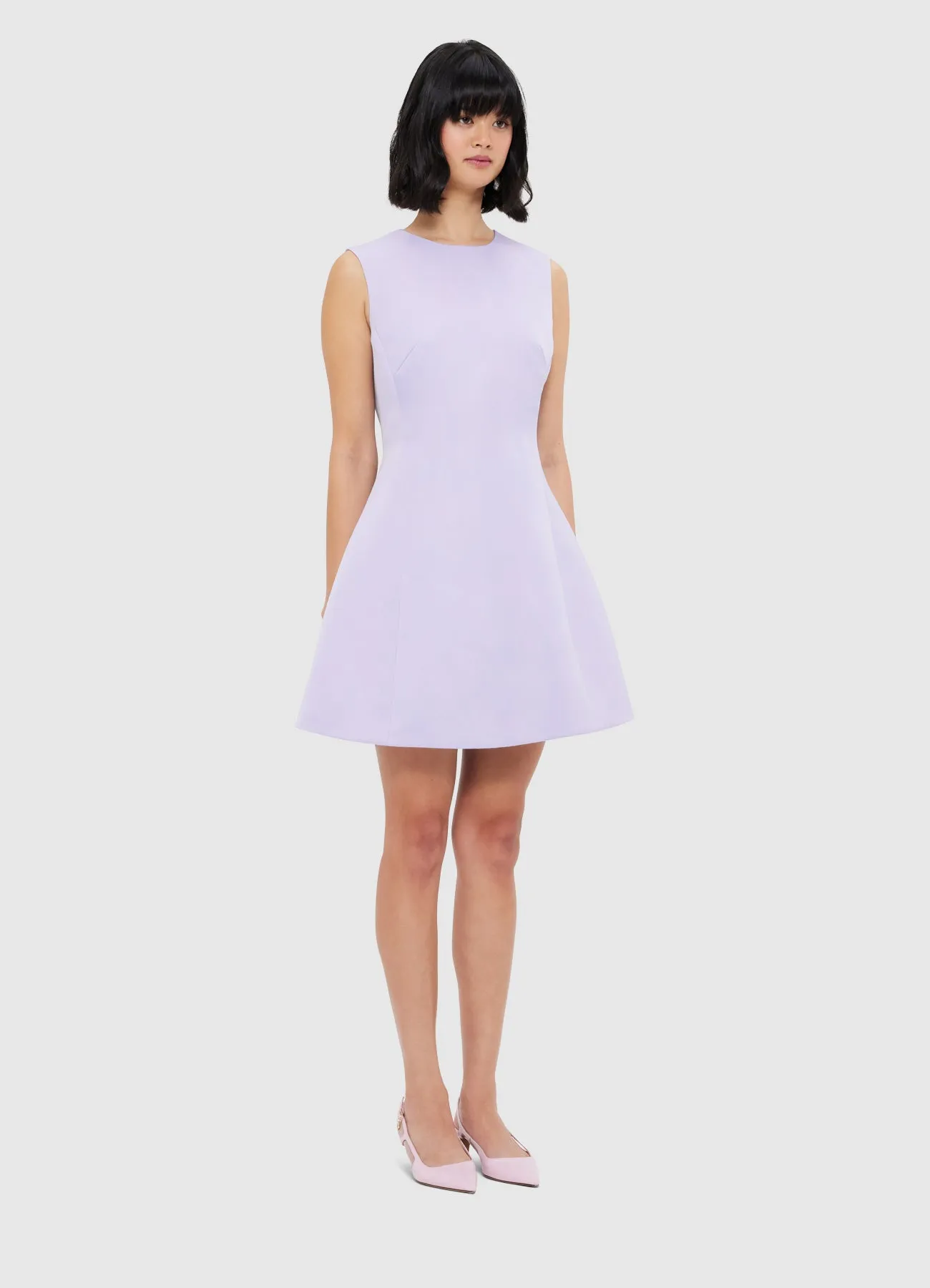 Chloe Sleeveless Mini Dress - Lilac sold by LEO LIN product image thumbnail 3