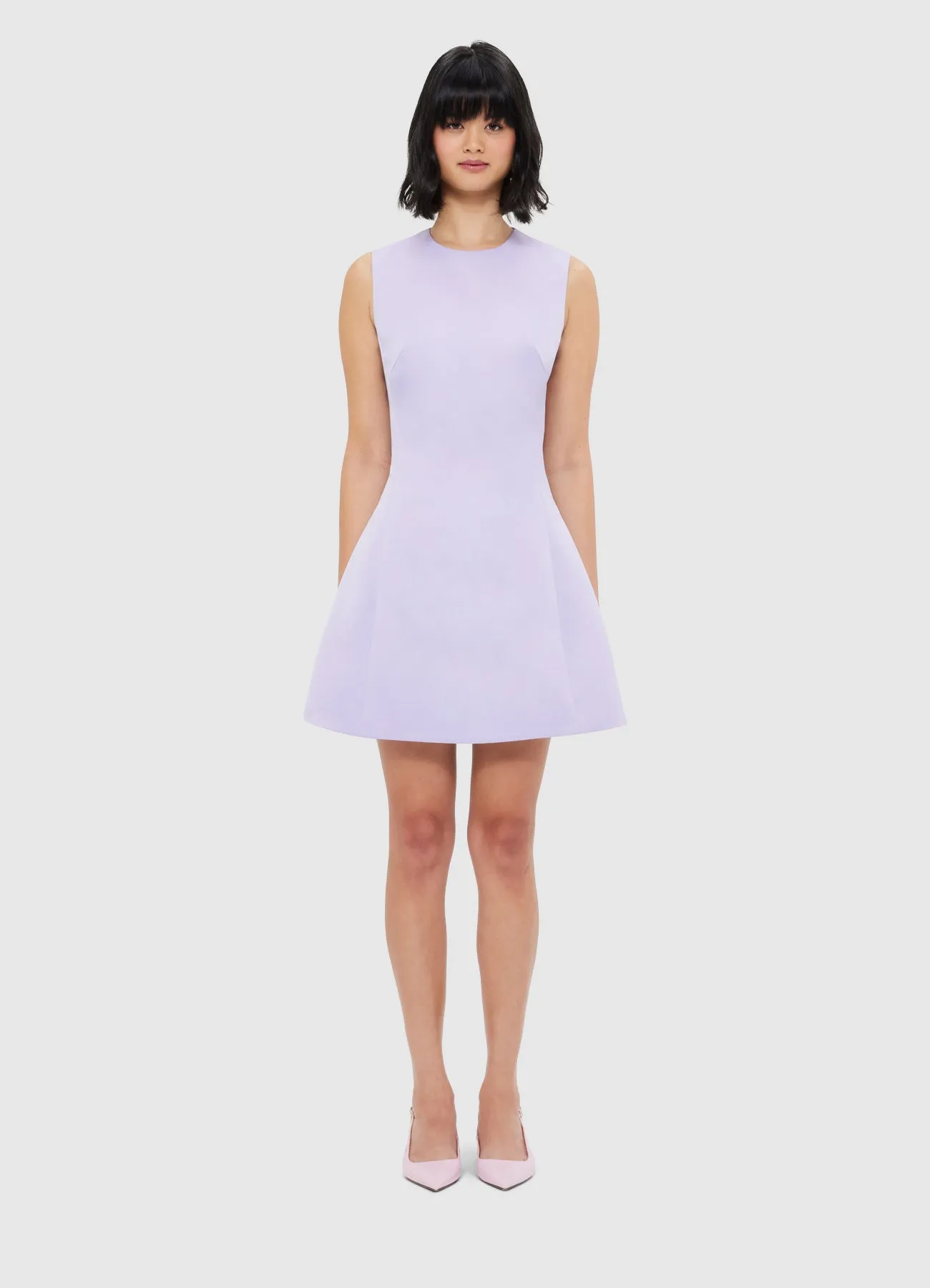 Chloe Sleeveless Mini Dress - Lilac sold by LEO LIN product image thumbnail 2