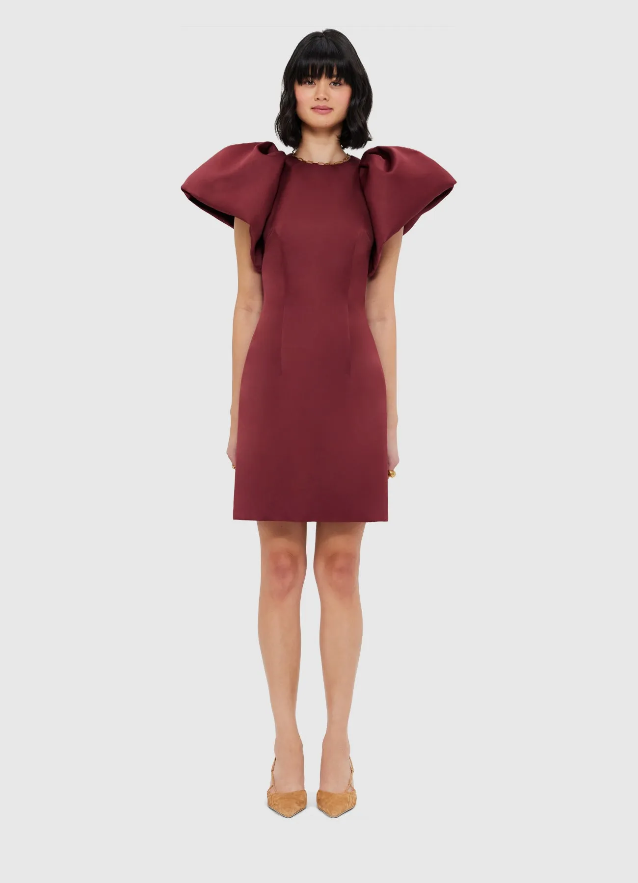 Dayna Mini Dress - Burgundy sold by LEO LIN product image thumbnail 2