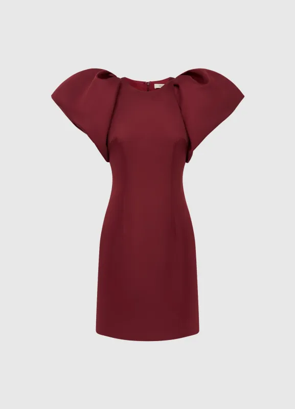 Dayna Mini Dress - Burgundy sold by LEO LIN