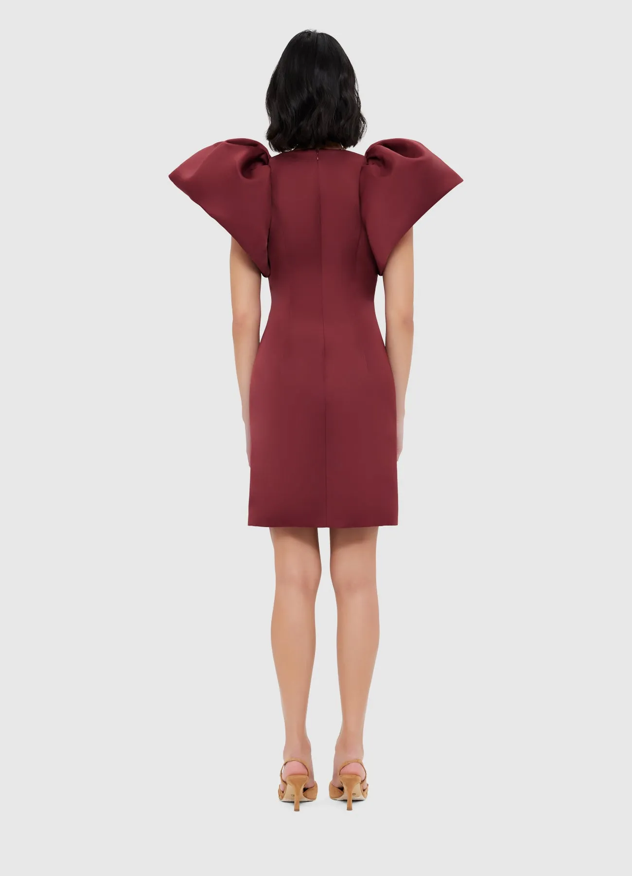 Dayna Mini Dress - Burgundy sold by LEO LIN product image thumbnail 4