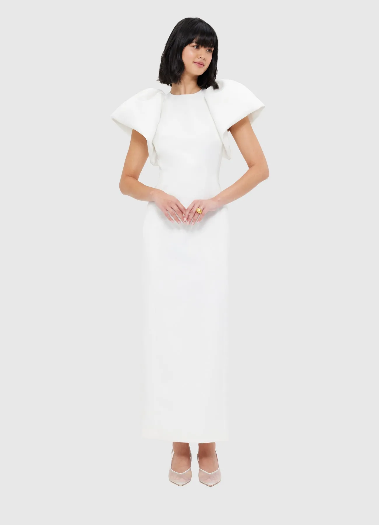 Lucinda Maxi Dress - Snow sold by LEO LIN product image thumbnail 5