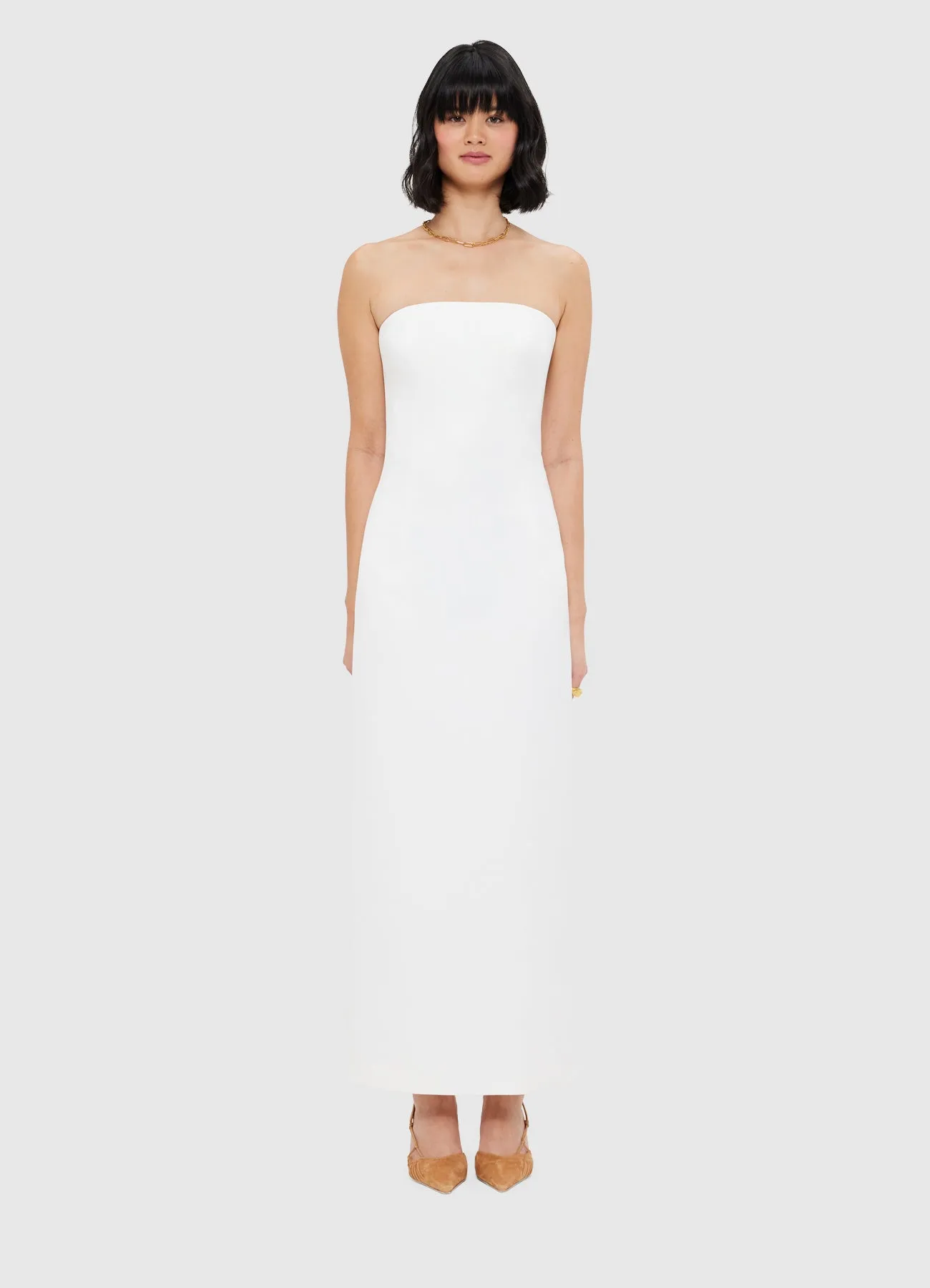 Rayna Bustier Maxi Dress - Snow sold by LEO LIN product image thumbnail 2