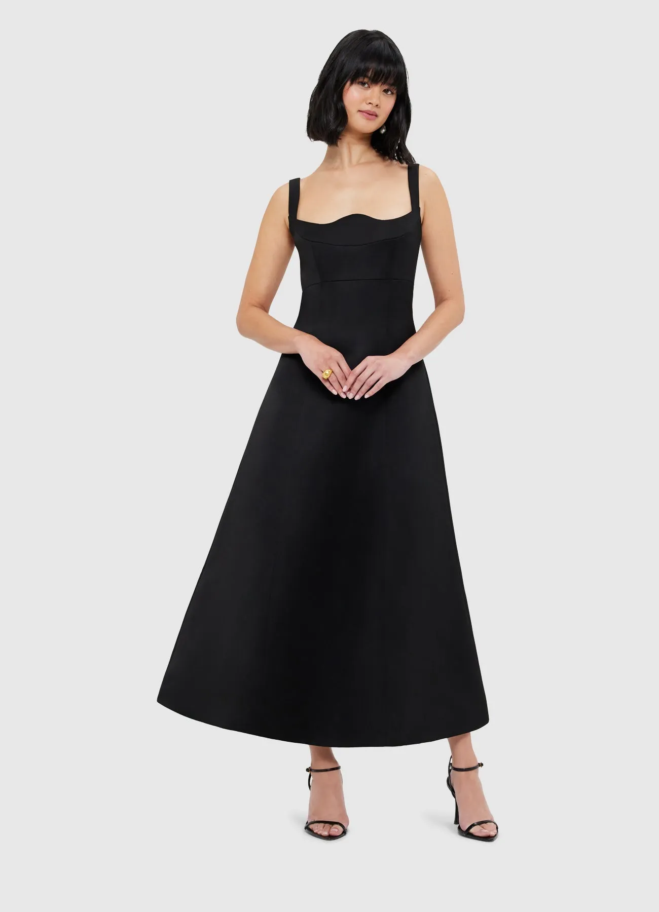 Odette Midi Dress - Ebony sold by LEO LIN product image thumbnail 5