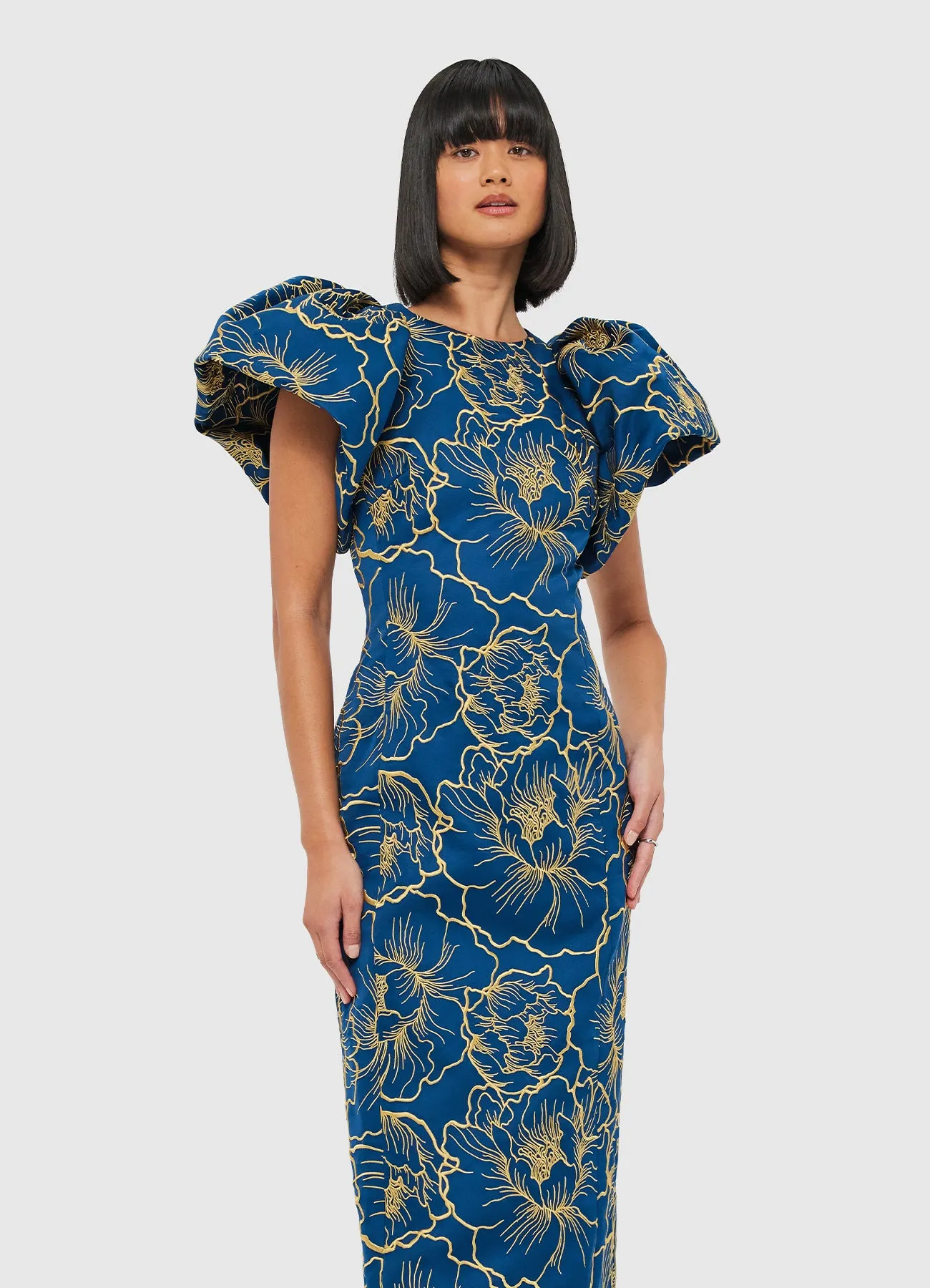 Lucinda Maxi Dress - Marine Blue sold by LEO LIN product image thumbnail 5