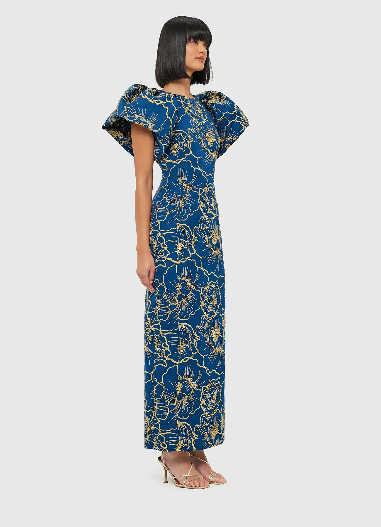 Lucinda Maxi Dress - Marine Blue sold by LEO LIN product image thumbnail 3
