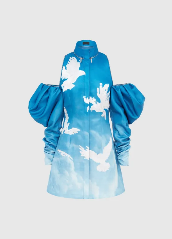 Libby Mini Dress - Aerial Print sold by LEO LIN