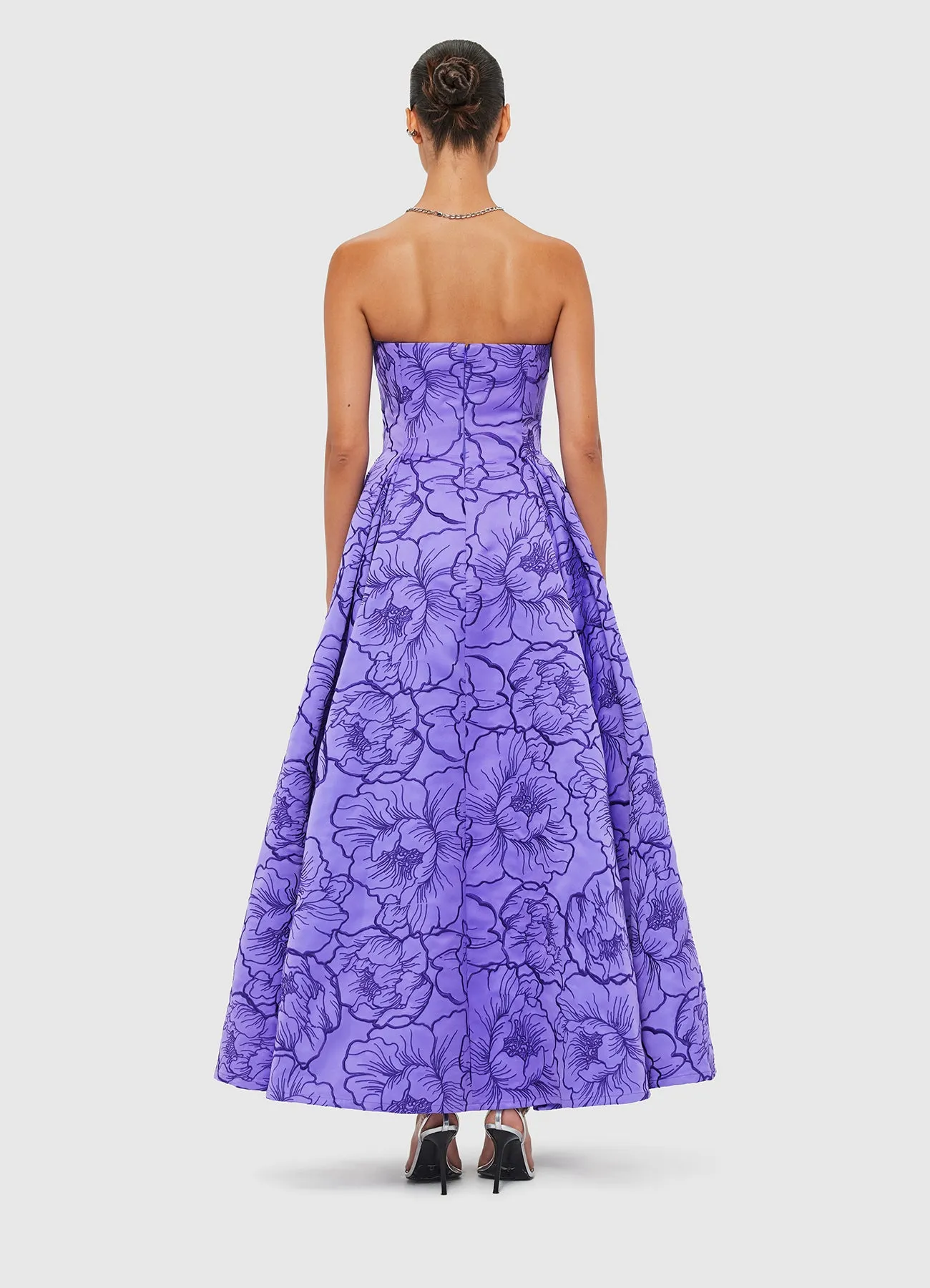 Nora Bustier Maxi Dress - Lavender sold by LEO LIN product image thumbnail 4