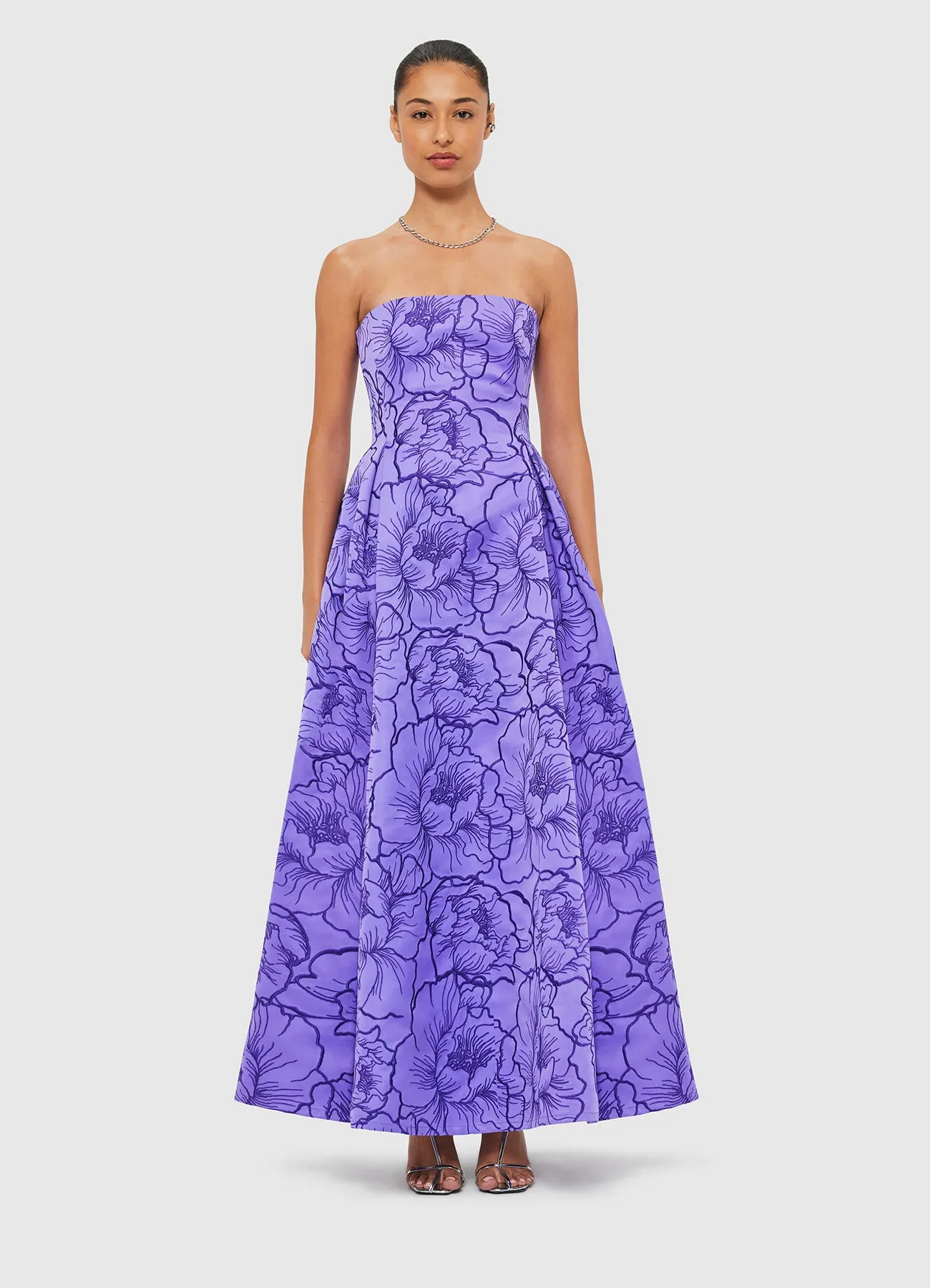Nora Bustier Maxi Dress - Lavender sold by LEO LIN product image thumbnail 2