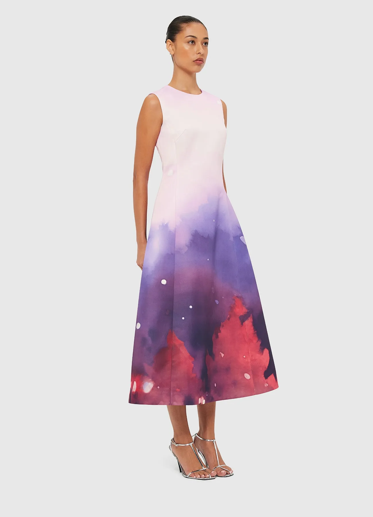 Cleo Printed Sleeveless Midi Dress - Fairground sold by LEO LIN product image thumbnail 3