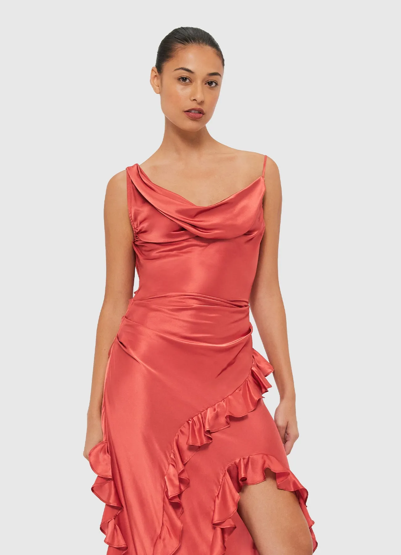 Remy Low Back Split Maxi Dress - Mulberry sold by LEO LIN product image thumbnail 5