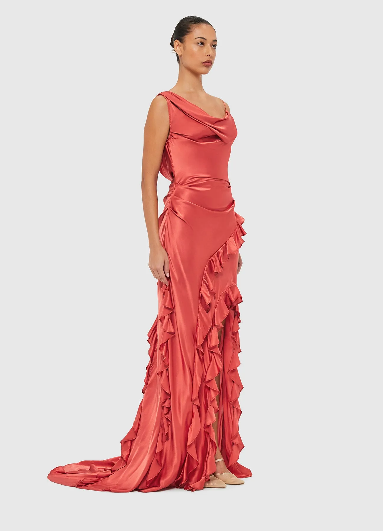 Remy Low Back Split Maxi Dress - Mulberry sold by LEO LIN product image thumbnail 3