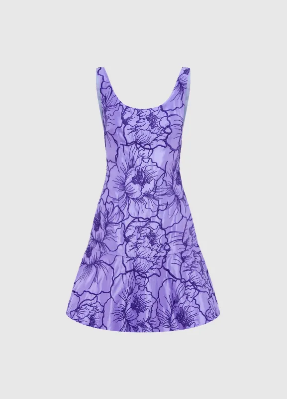 Blaire Mini Dress - Lavender sold by LEO LIN