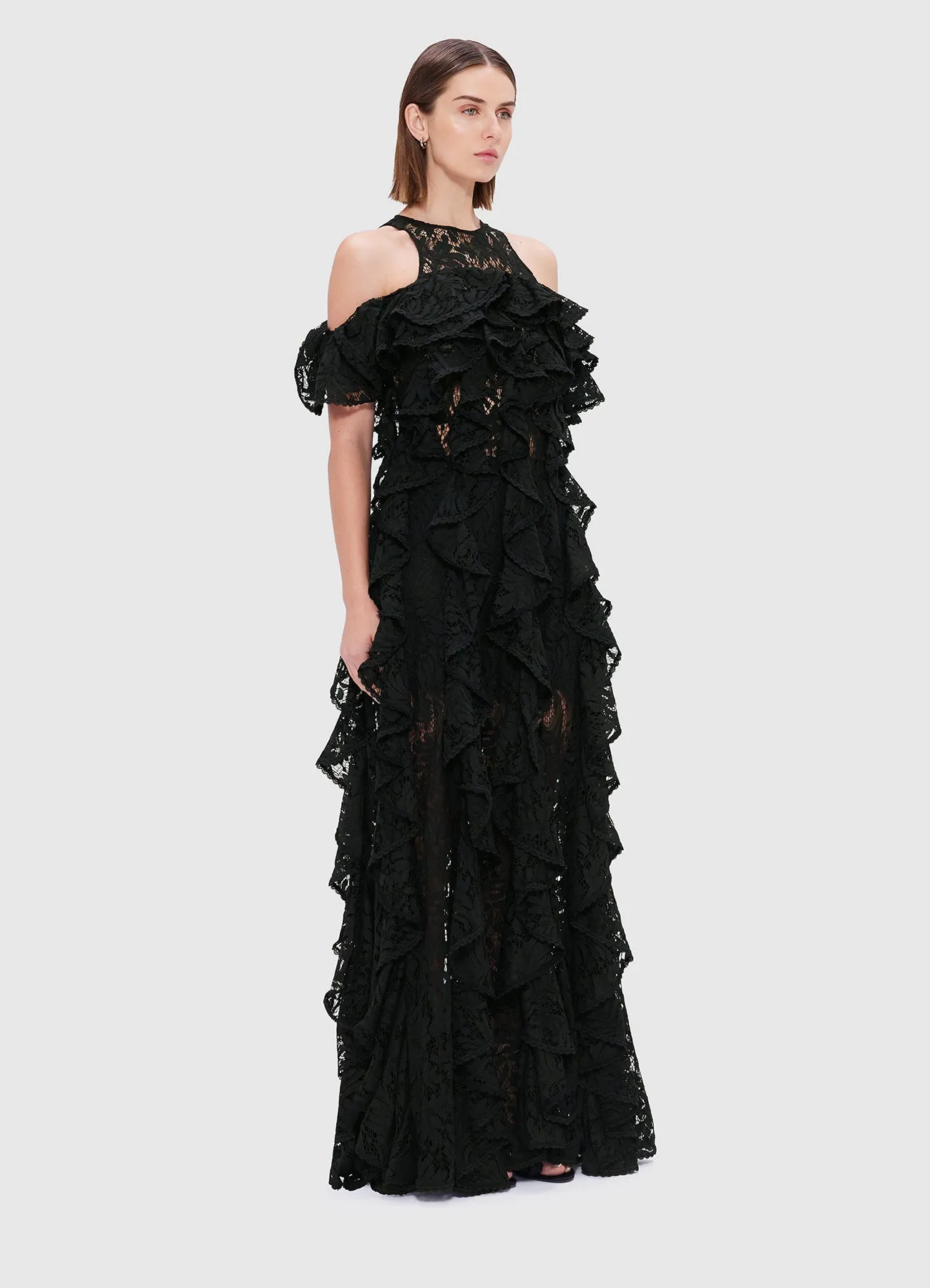 Lori Lace Maxi Dress - Ebony sold by LEO LIN product image thumbnail 3