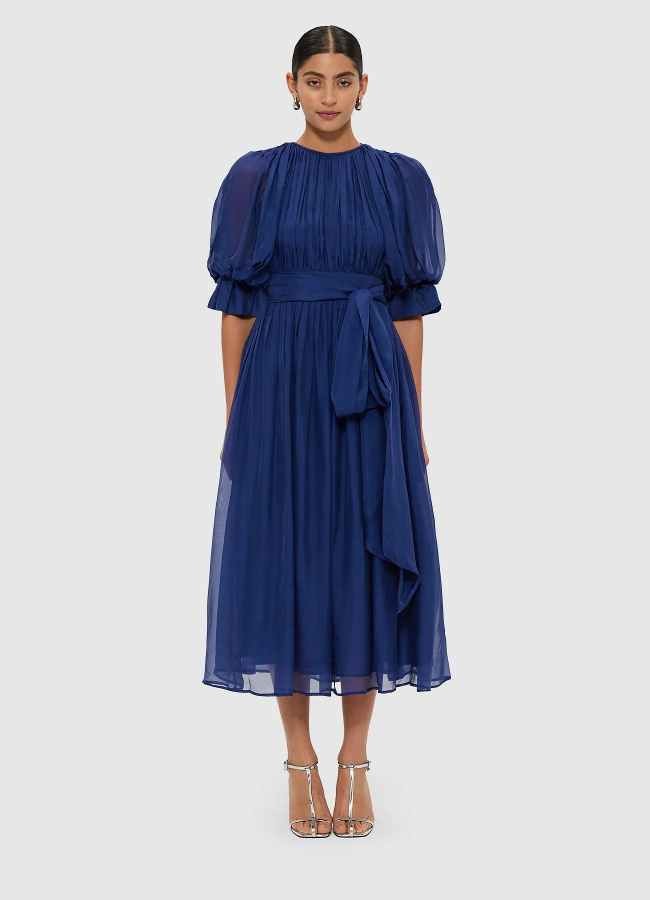 Emma Midi Dress - Oxford Blue sold by LEO LIN product image thumbnail 2