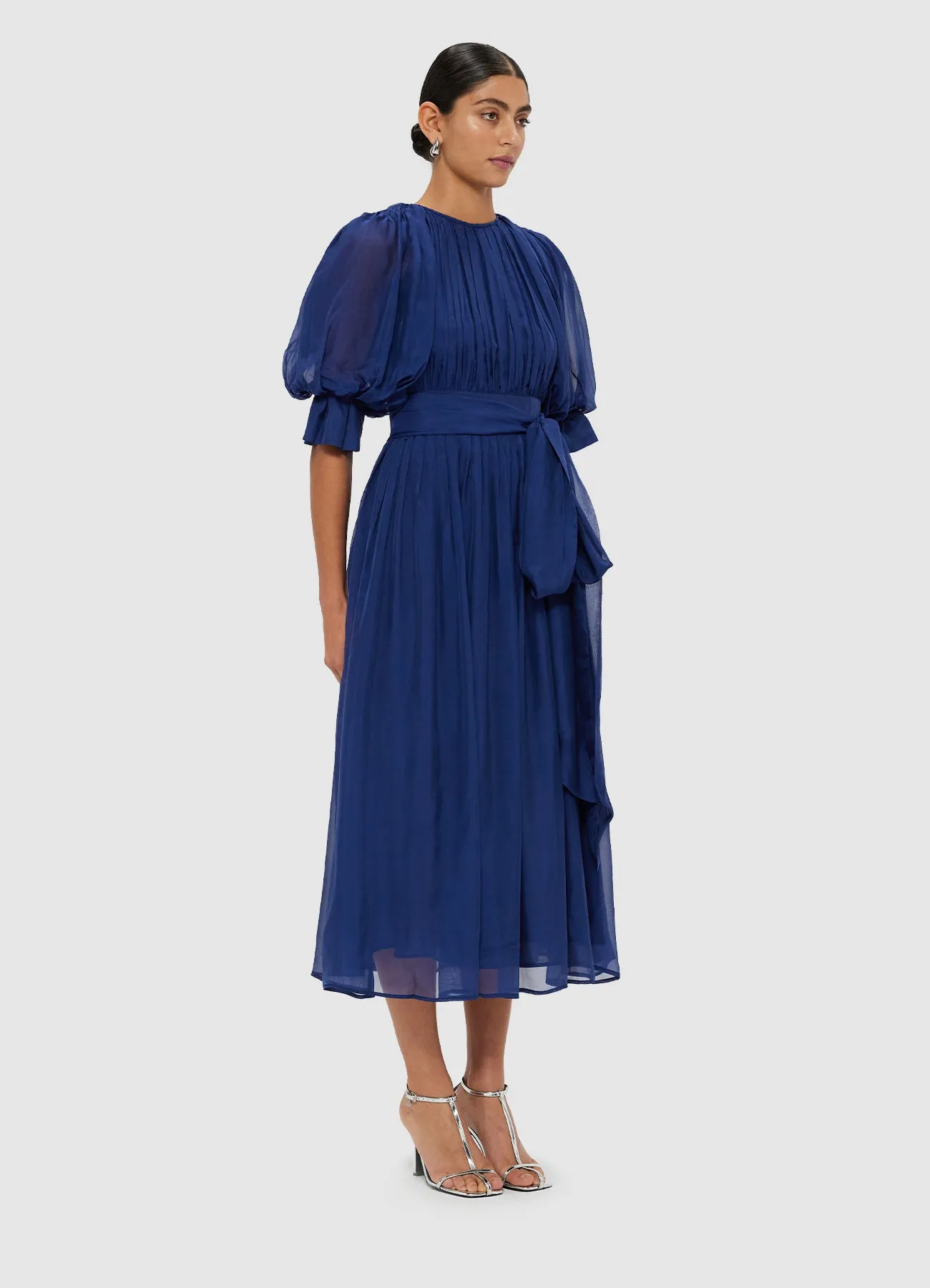 Emma Midi Dress - Oxford Blue sold by LEO LIN product image thumbnail 3
