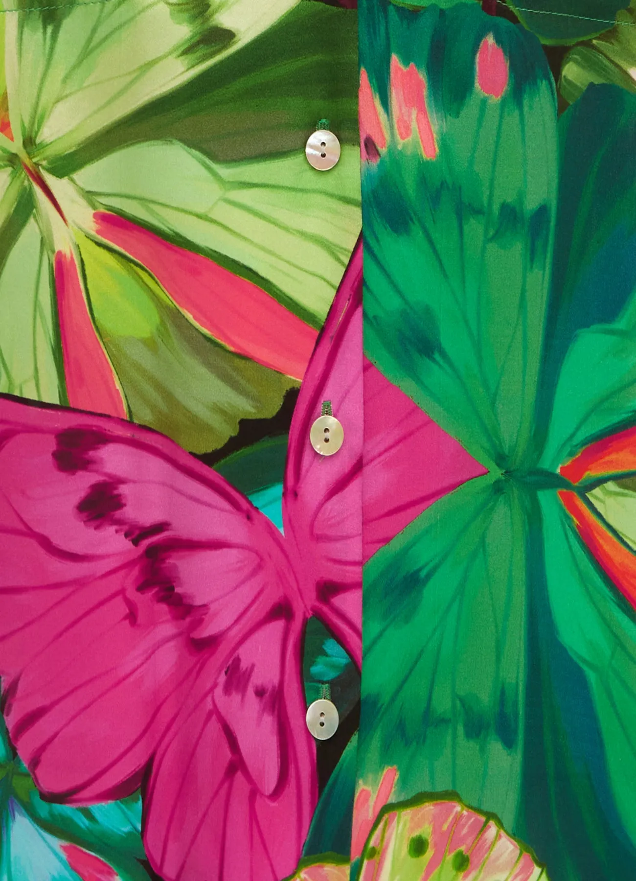 Mariella Blouse - Papillon Print in Green sold by LEO LIN product image thumbnail 5