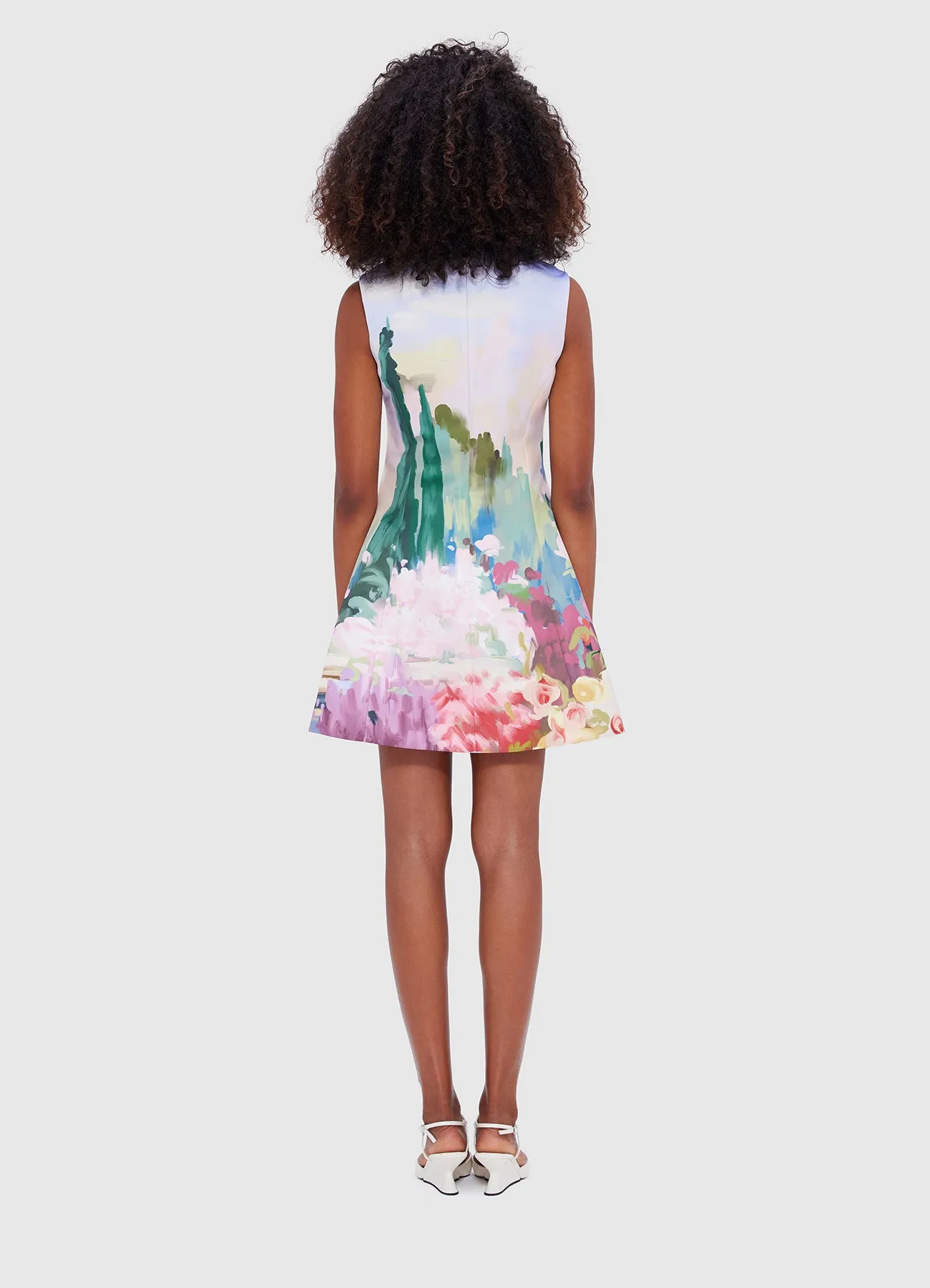Briana V Neck Mini Dress - Jardin Print sold by LEO LIN product image thumbnail 4